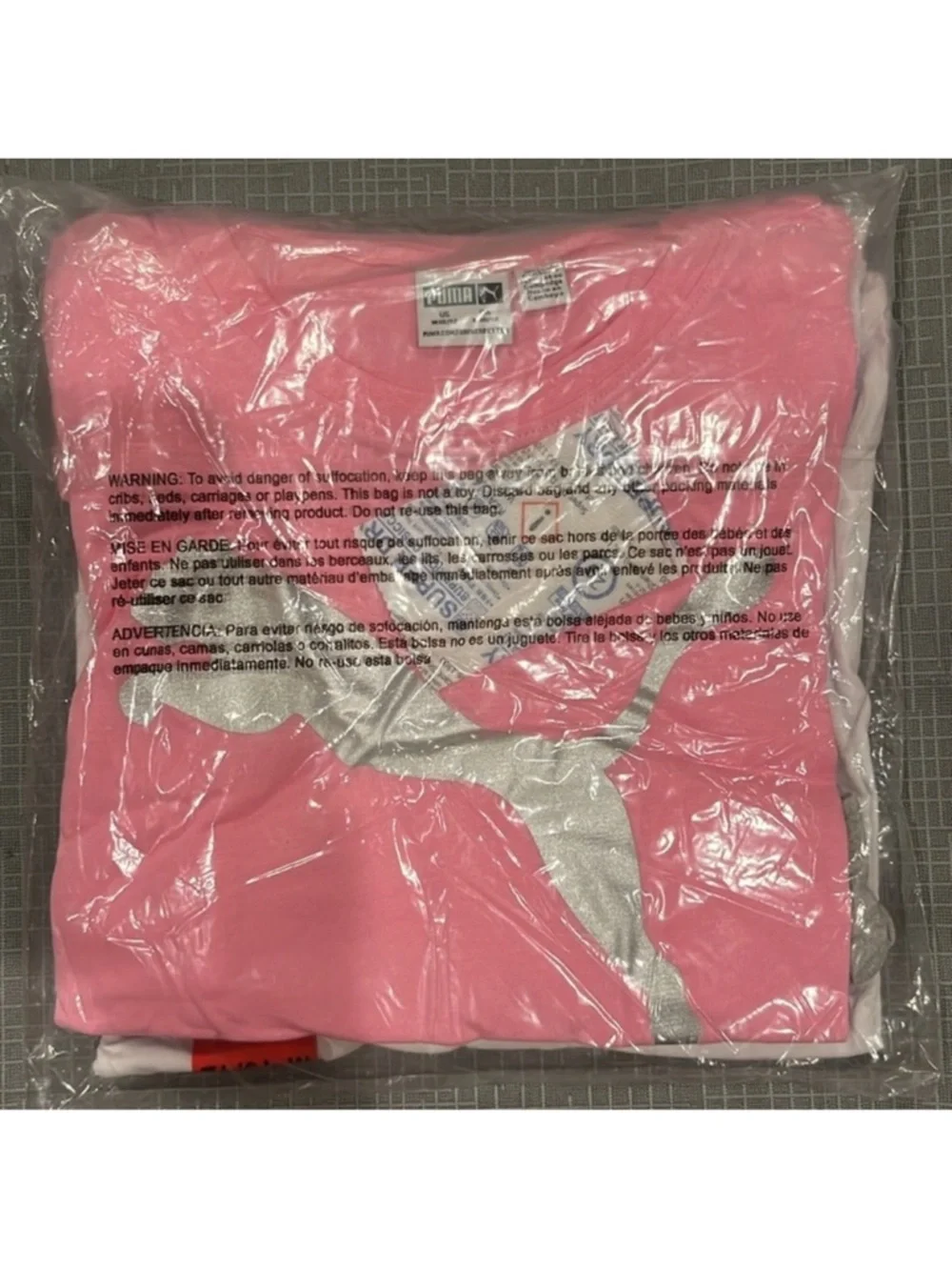 NWT PUMA Youth Girls 4-piece Set PINK WHITE GRAY - size M (10/12) casual active - Picture 3 of 10